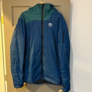 Ortovox Swisswool Zinal Wool Down Jacket Navy and Green Men’s XXL